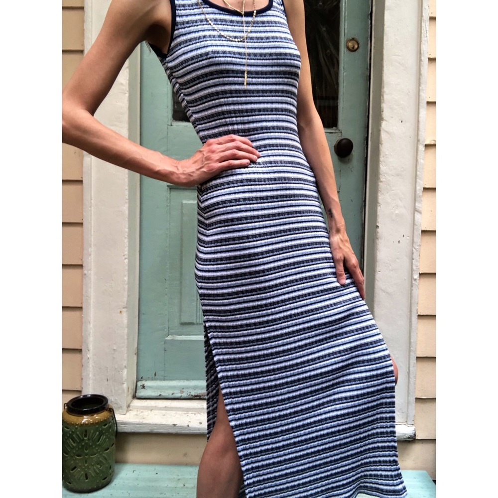 Vintage knit maxi dress